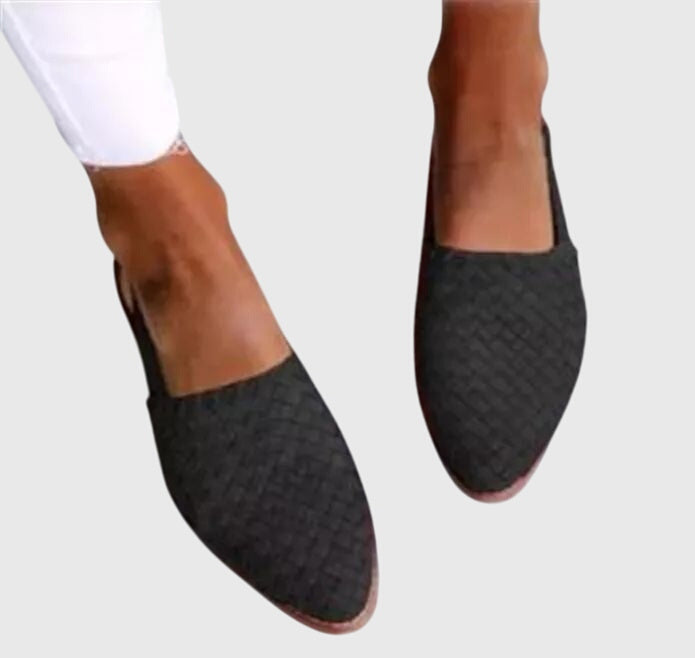 Leah | Geflochtene Loafer mit offener Spitze für Damen