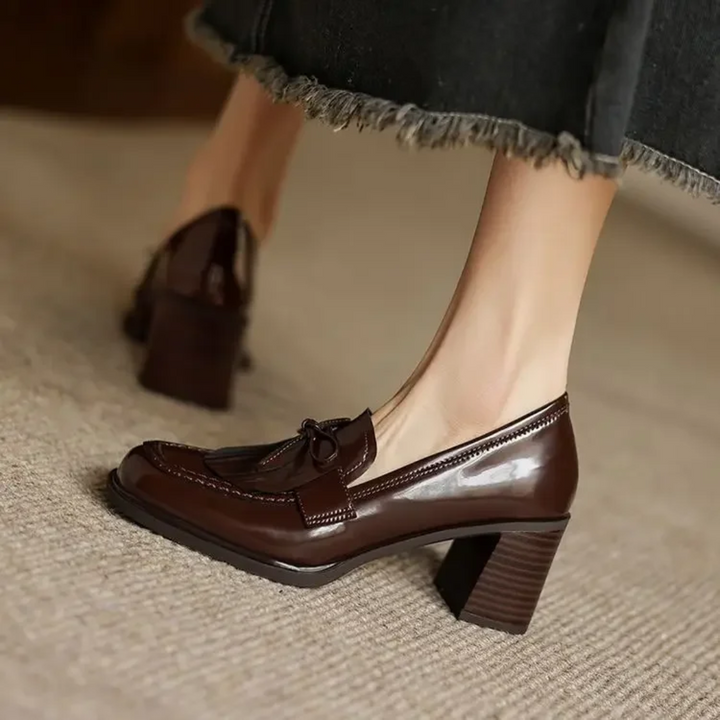 Klara – Loafer mit Blockabsatz