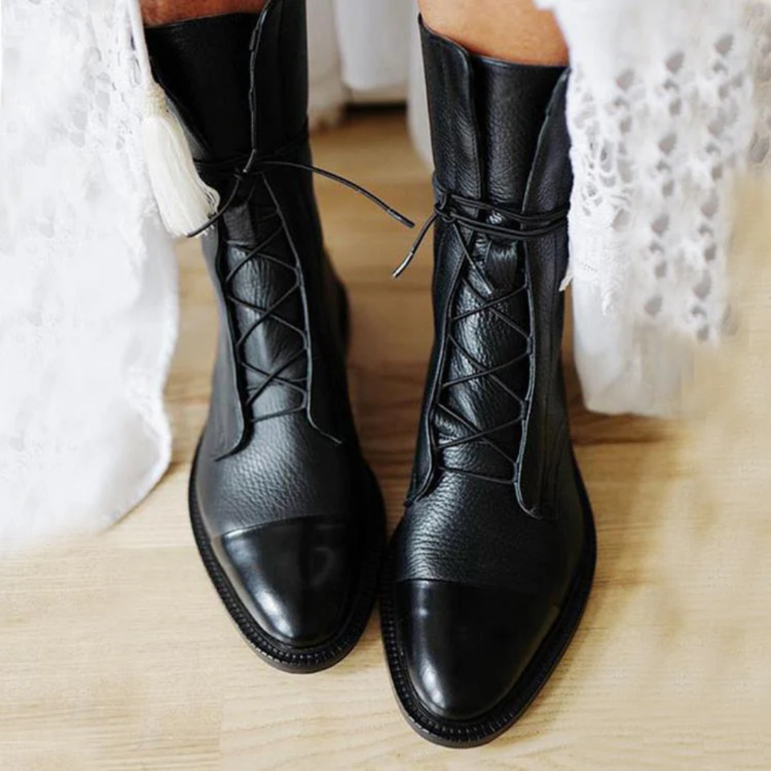 Yalena | Schnürstiefeletten mit Zehenkappe für Damen