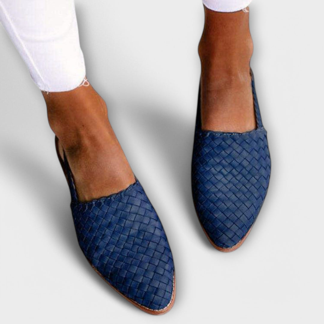Liesel - Geflochtene Leder-Mules