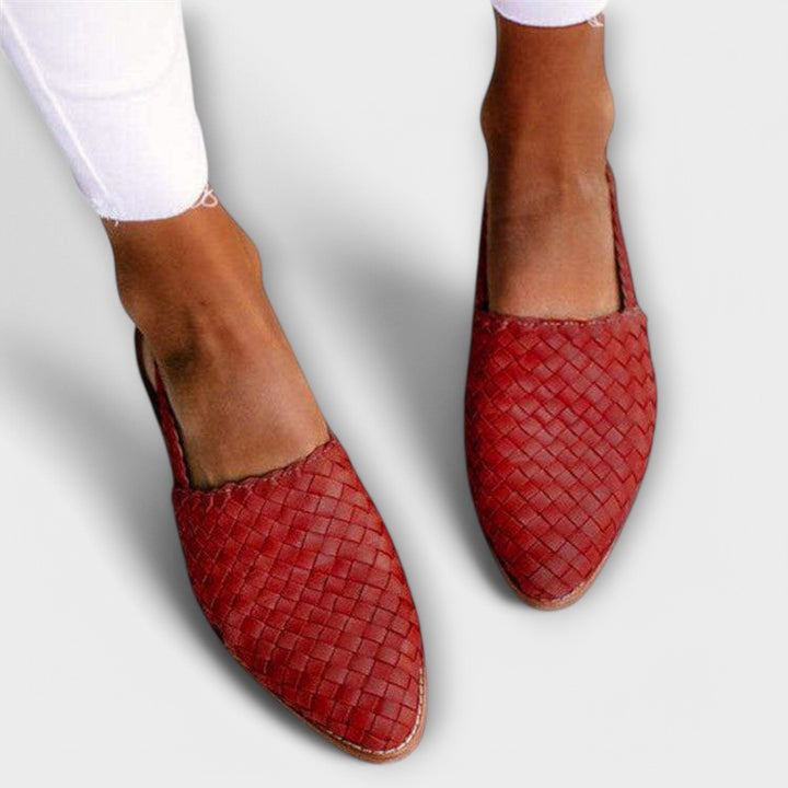 Liesel - Geflochtene Leder-Mules