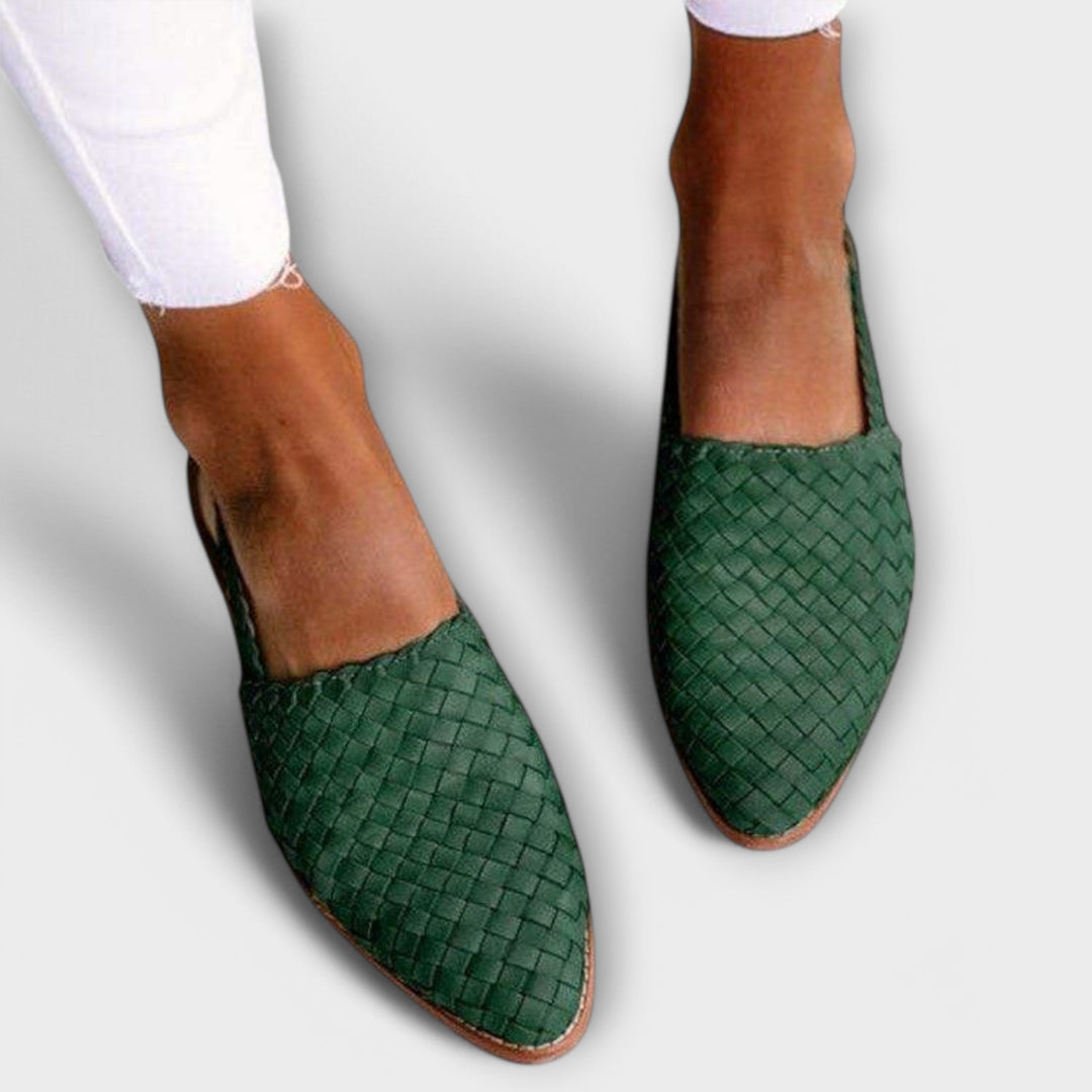 Liesel - Geflochtene Leder-Mules