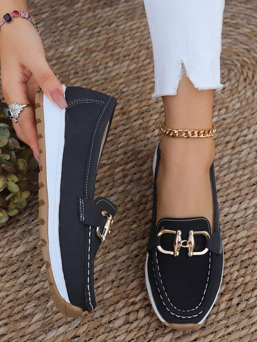 Nicolette | Plateau-Loafer mit Kettendetail für Damen