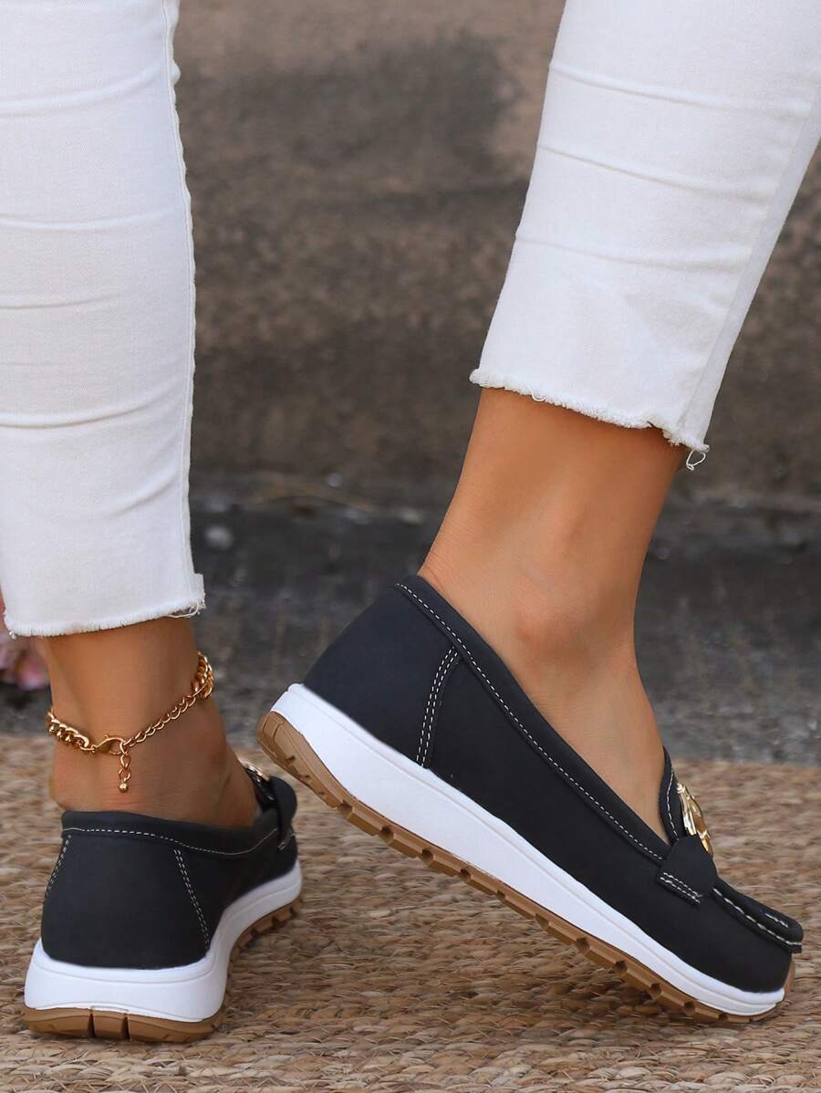 Nicolette | Plateau-Loafer mit Kettendetail für Damen