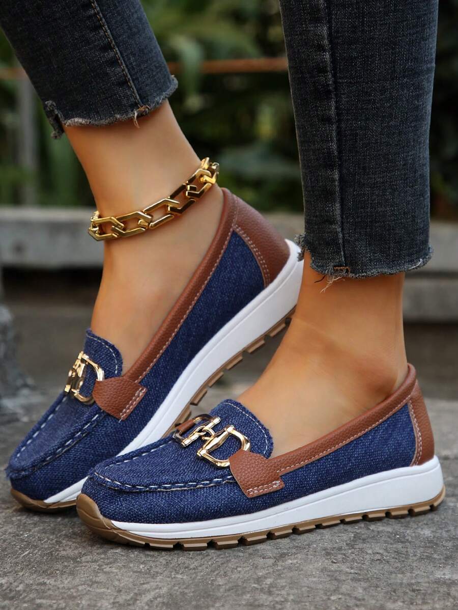 Nicolette | Plateau-Loafer mit Kettendetail für Damen