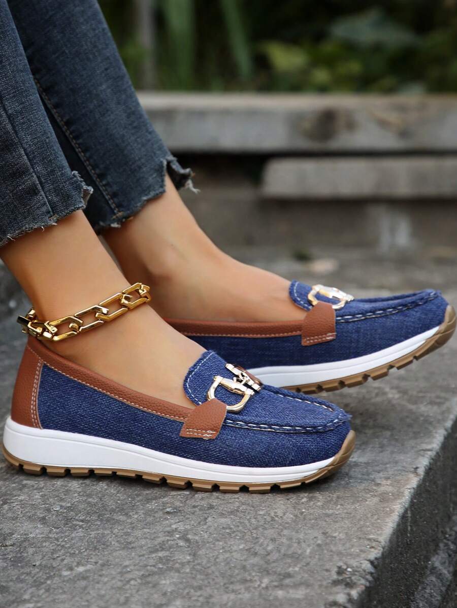 Nicolette | Plateau-Loafer mit Kettendetail für Damen