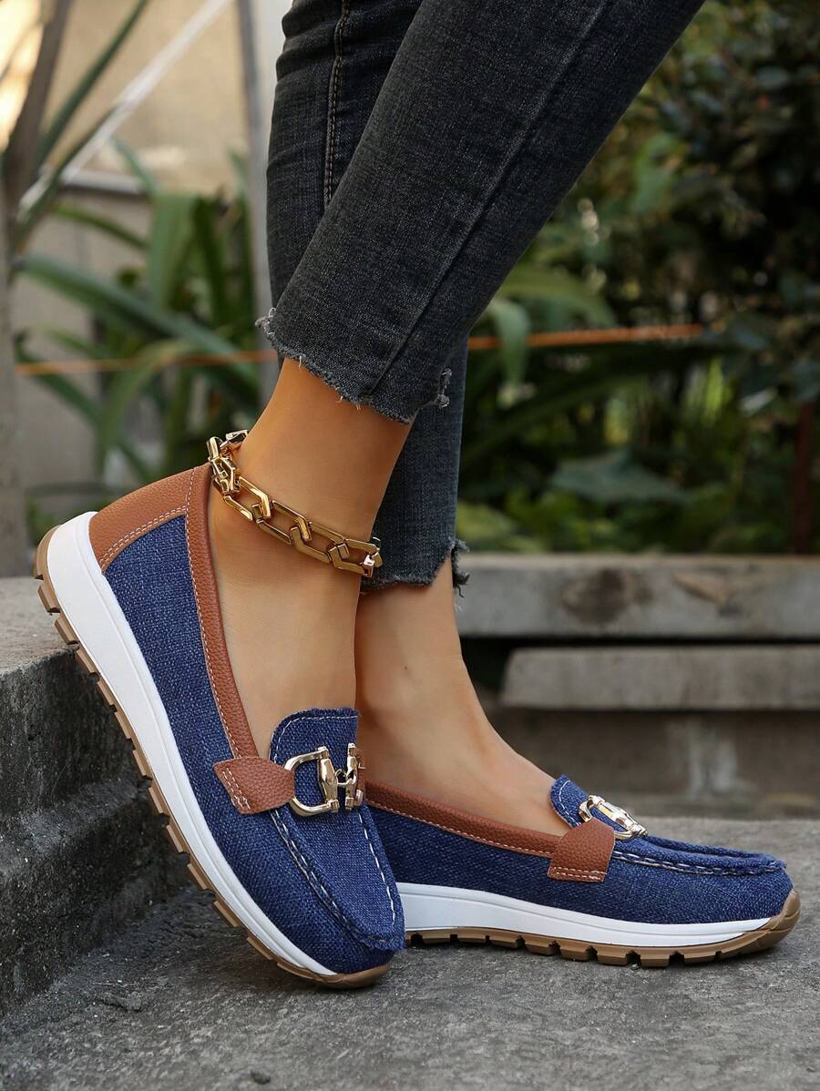 Nicolette | Plateau-Loafer mit Kettendetail für Damen