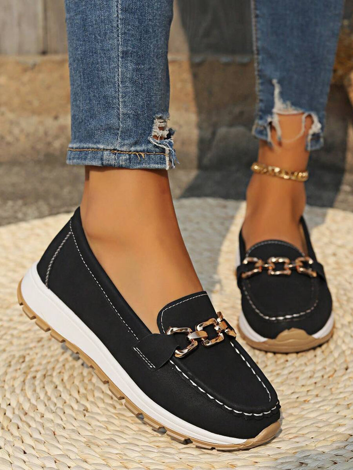 Nicolette | Plateau-Loafer mit Kettendetail für Damen