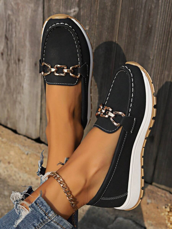 Nicolette | Plateau-Loafer mit Kettendetail für Damen