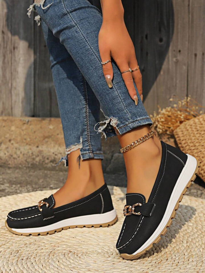 Nicolette | Plateau-Loafer mit Kettendetail für Damen