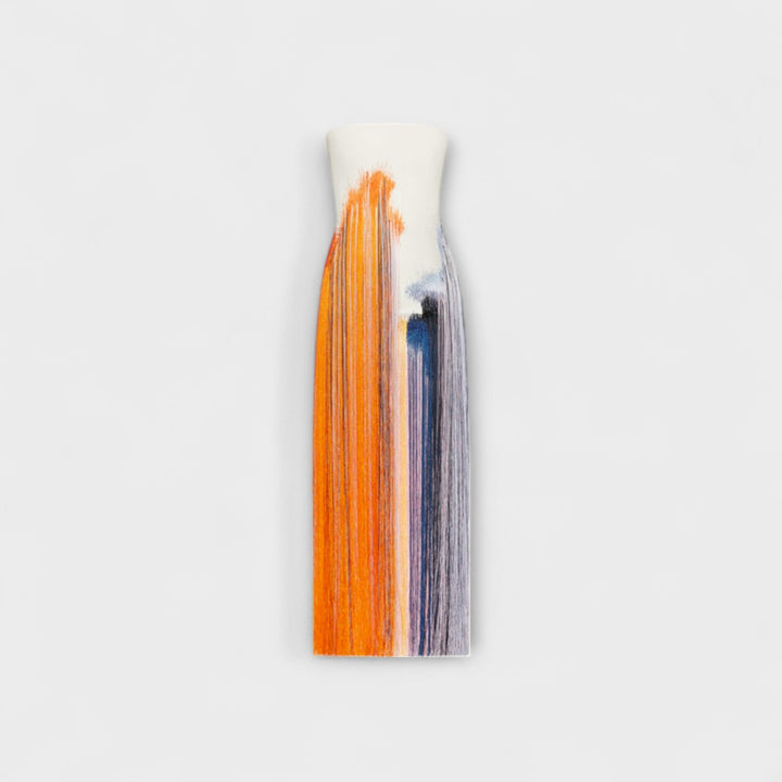 Summer - Schickes Colorblock-Kleid mit Quasten