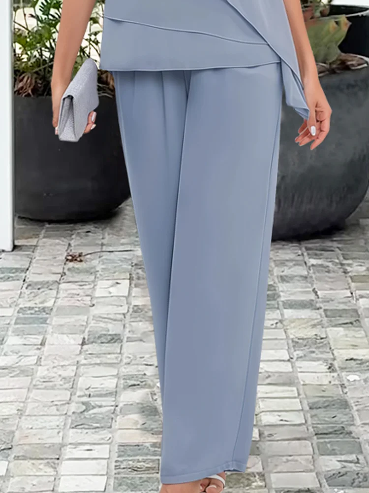 Arabel | Set mit Culotte-Hose und kurzen Rüschenärmeln für Damen