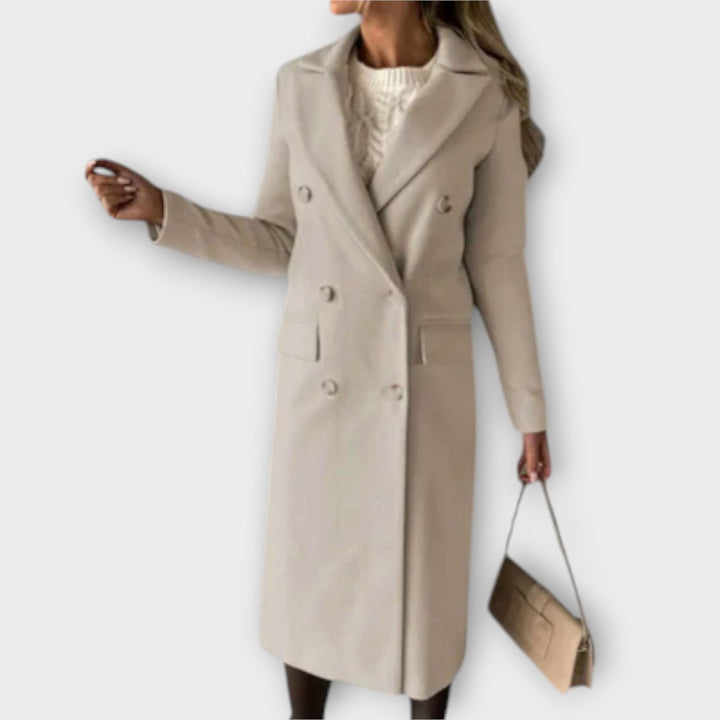 Judith - Hellblauer eleganter Mantel