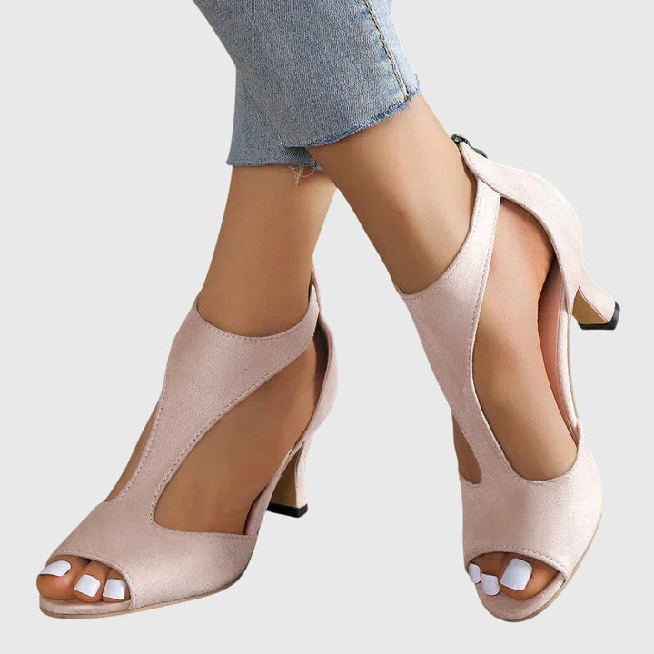 Verena – Elegante Peeptoe-Sandaletten