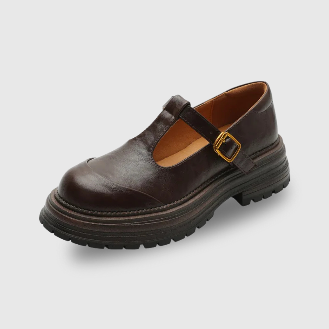 Luisa – T-Steg-Schuhe mit Plateausohle