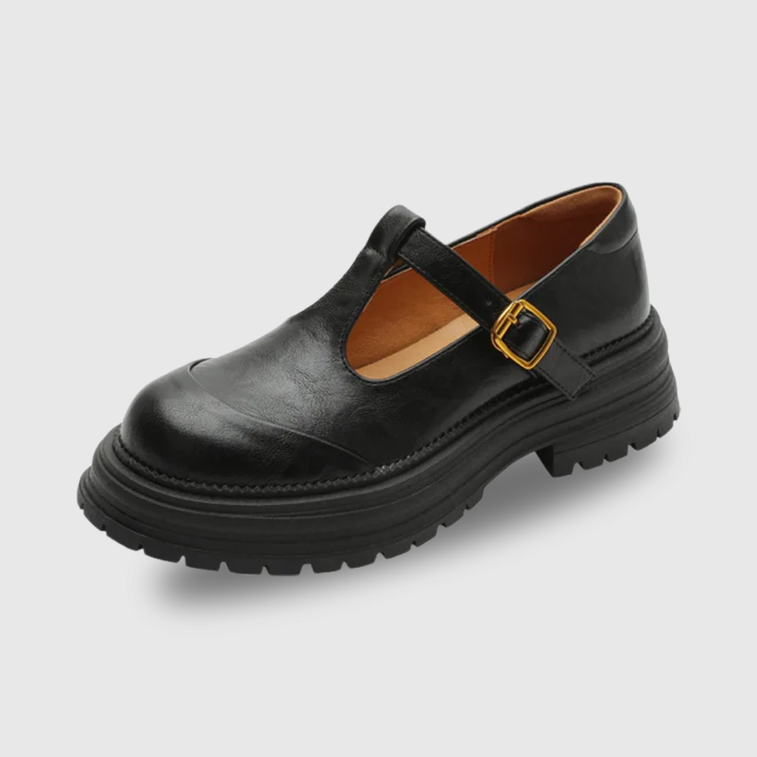 Luisa – T-Steg-Schuhe mit Plateausohle