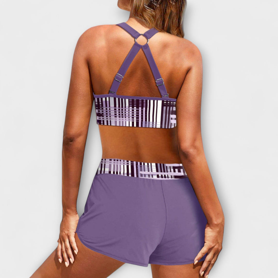Aaltje - Geripter Bikini mit hoher Taille