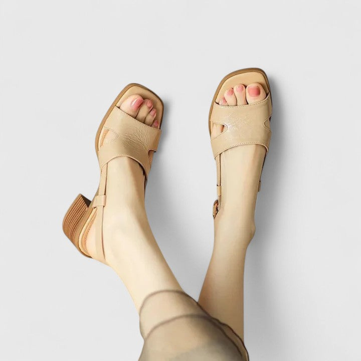 Eleonore - Bequeme Blockabsatz-Sandalen