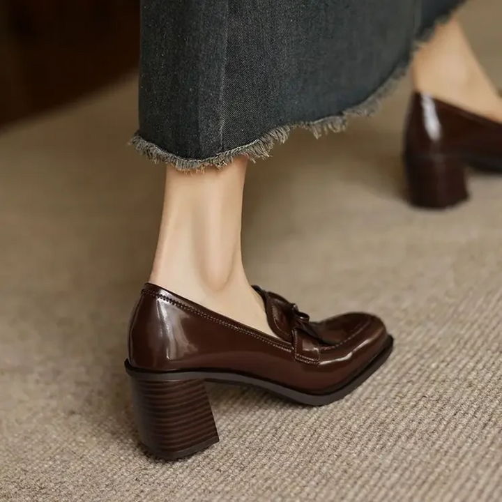 Klara – Loafer mit Blockabsatz