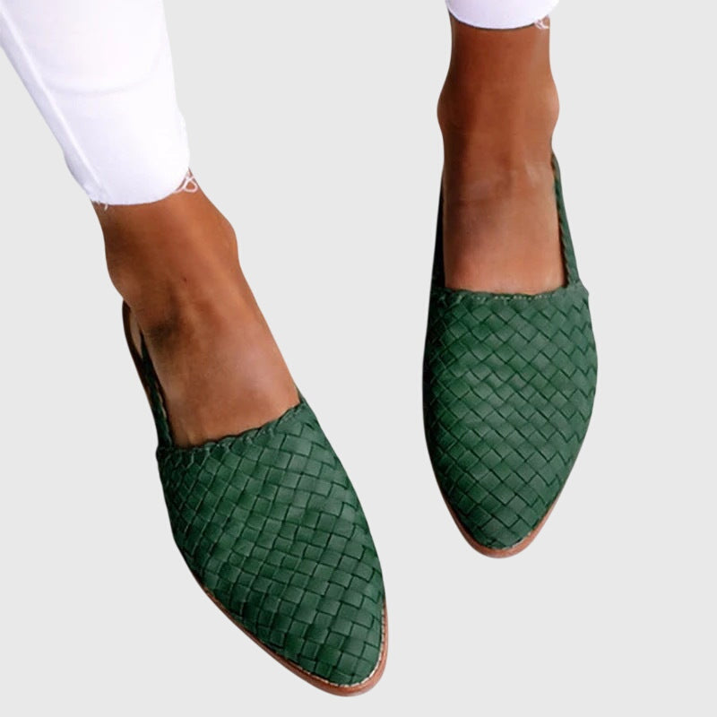 Leah | Geflochtene Loafer mit offener Spitze für Damen