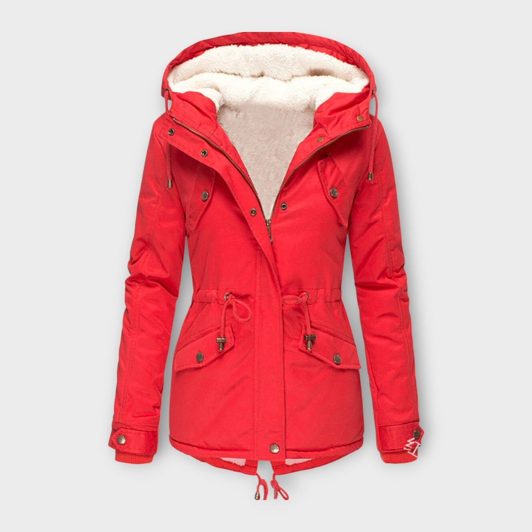 Mori - Schwarze Winterjacke mit Kapuze