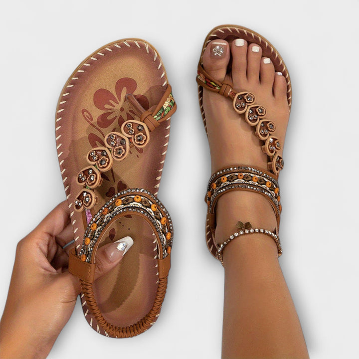 Apollonia - Boho-Sandalen mit Zehensteg