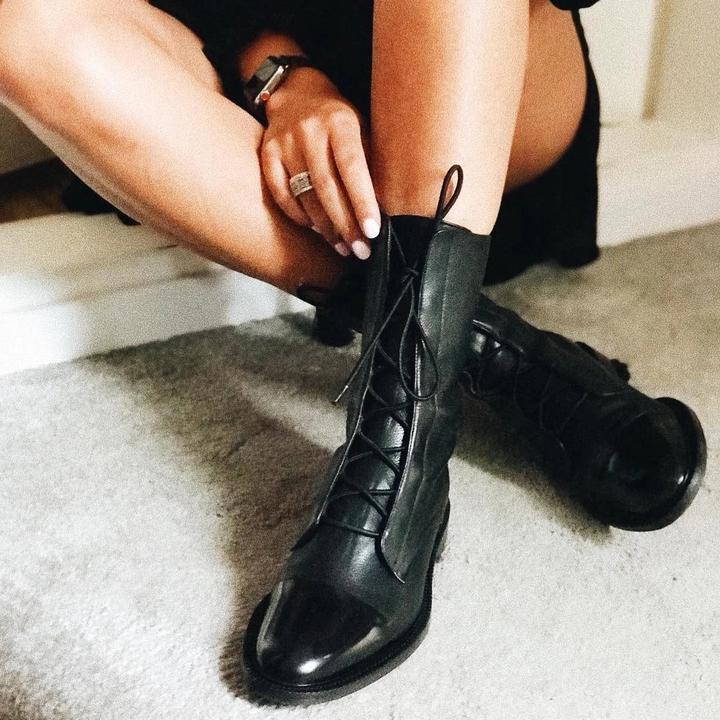 Yalena | Schnürstiefeletten mit Zehenkappe für Damen