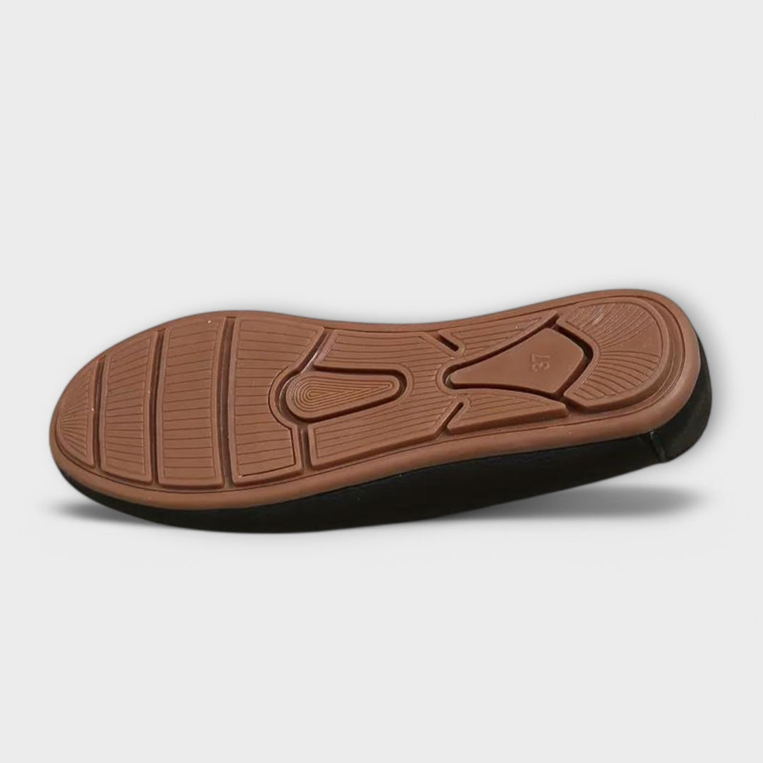 Adele - Schwarze Loafer mit Spange