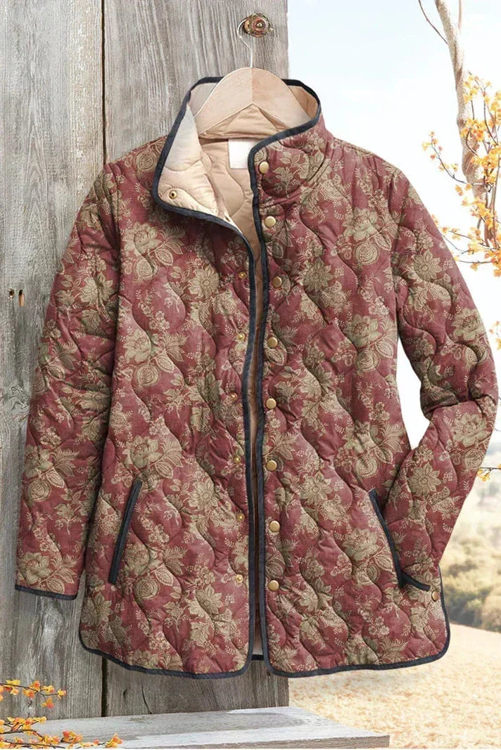 Milada – Steppjacke mit Rankenmuster