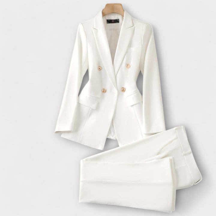 Emma - Weisses Set mit Blazer und Hose