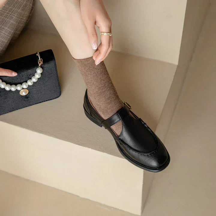 Käthe – Retro-Mary-Jane-Schuhe mit Blockabsatz