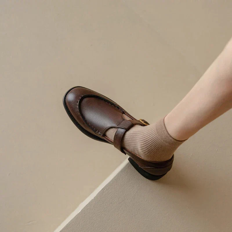 Käthe – Retro-Mary-Jane-Schuhe mit Blockabsatz