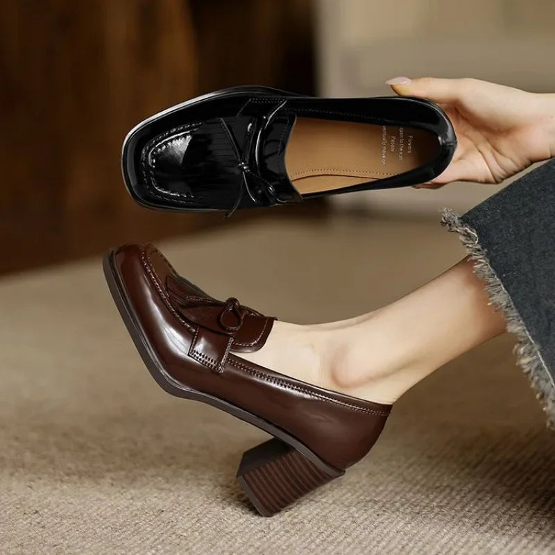 Klara – Loafer mit Blockabsatz
