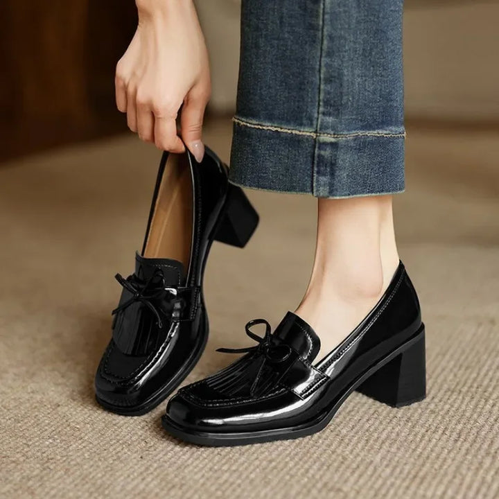 Klara – Loafer mit Blockabsatz