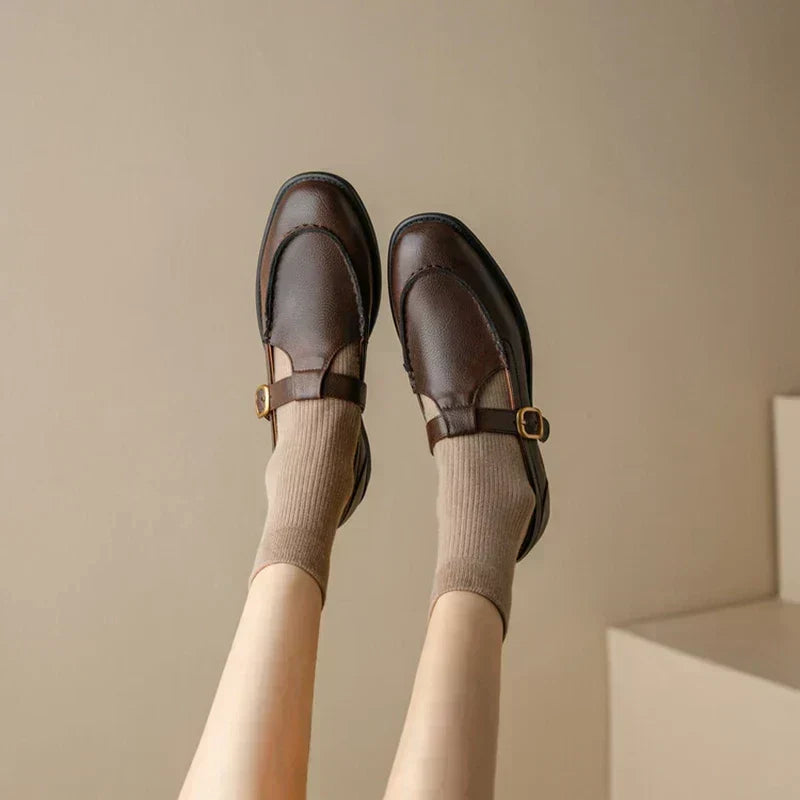 Käthe – Retro-Mary-Jane-Schuhe mit Blockabsatz
