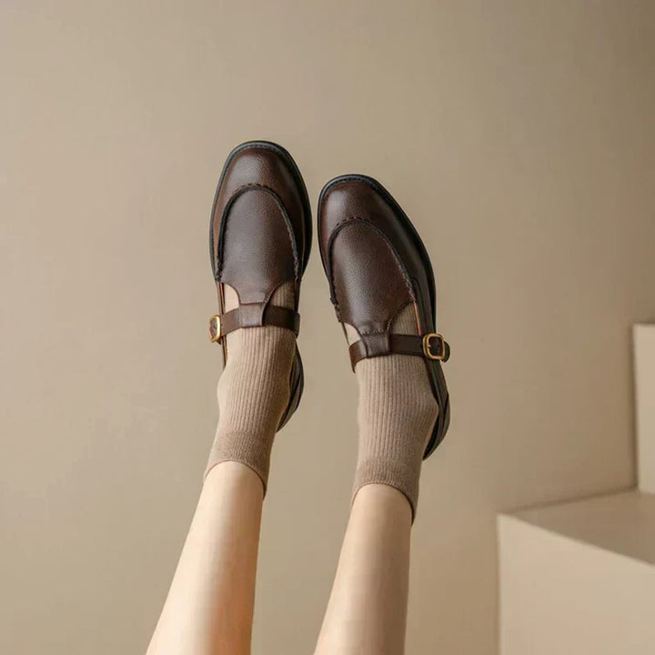 Käthe – Retro-Mary-Jane-Schuhe mit Blockabsatz