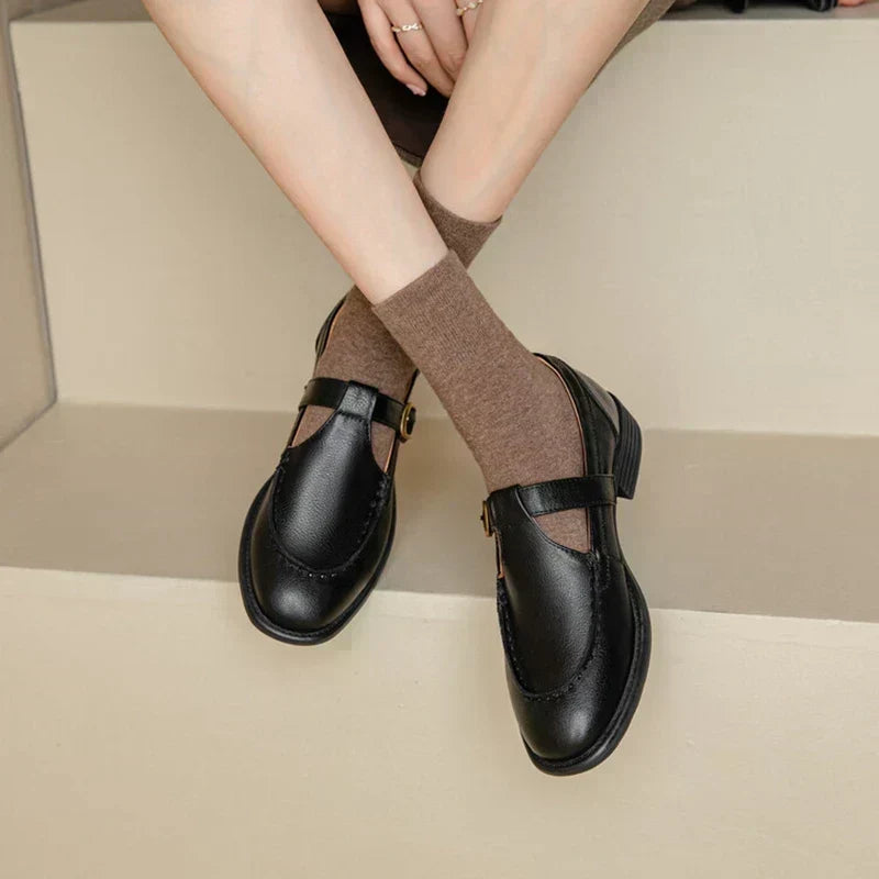 Käthe – Retro-Mary-Jane-Schuhe mit Blockabsatz