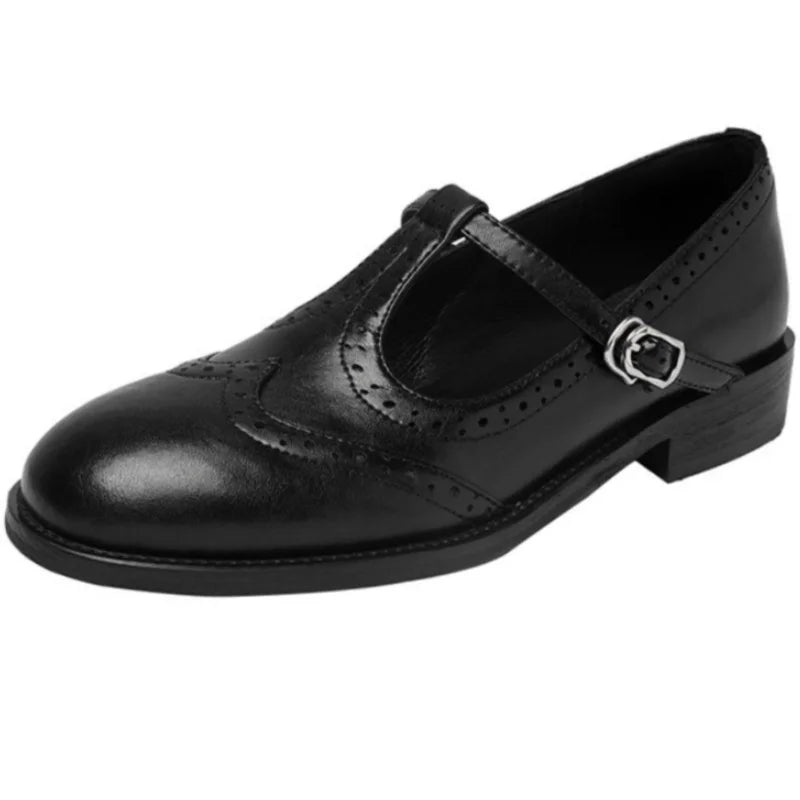 Johanna – T-Steg-Schuhe mit gewellter Kante