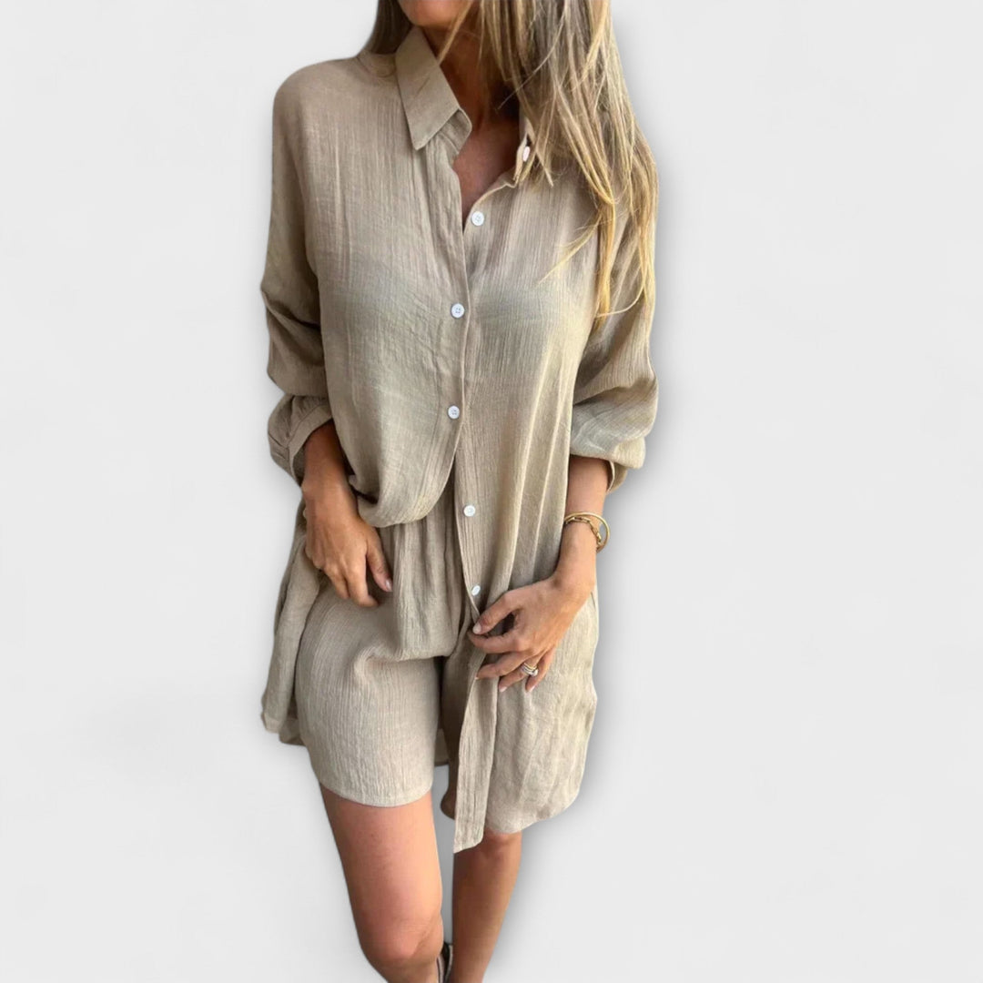 Miravo - Graues Set mit Bluse und Shorts