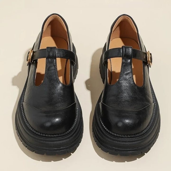 Luisa – T-Steg-Schuhe mit Plateausohle