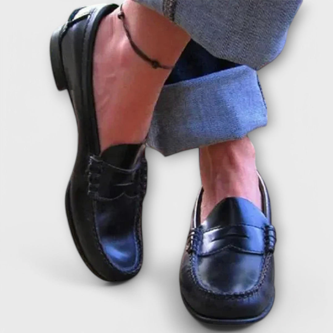 Gertrud - Klassische Braune Loafer