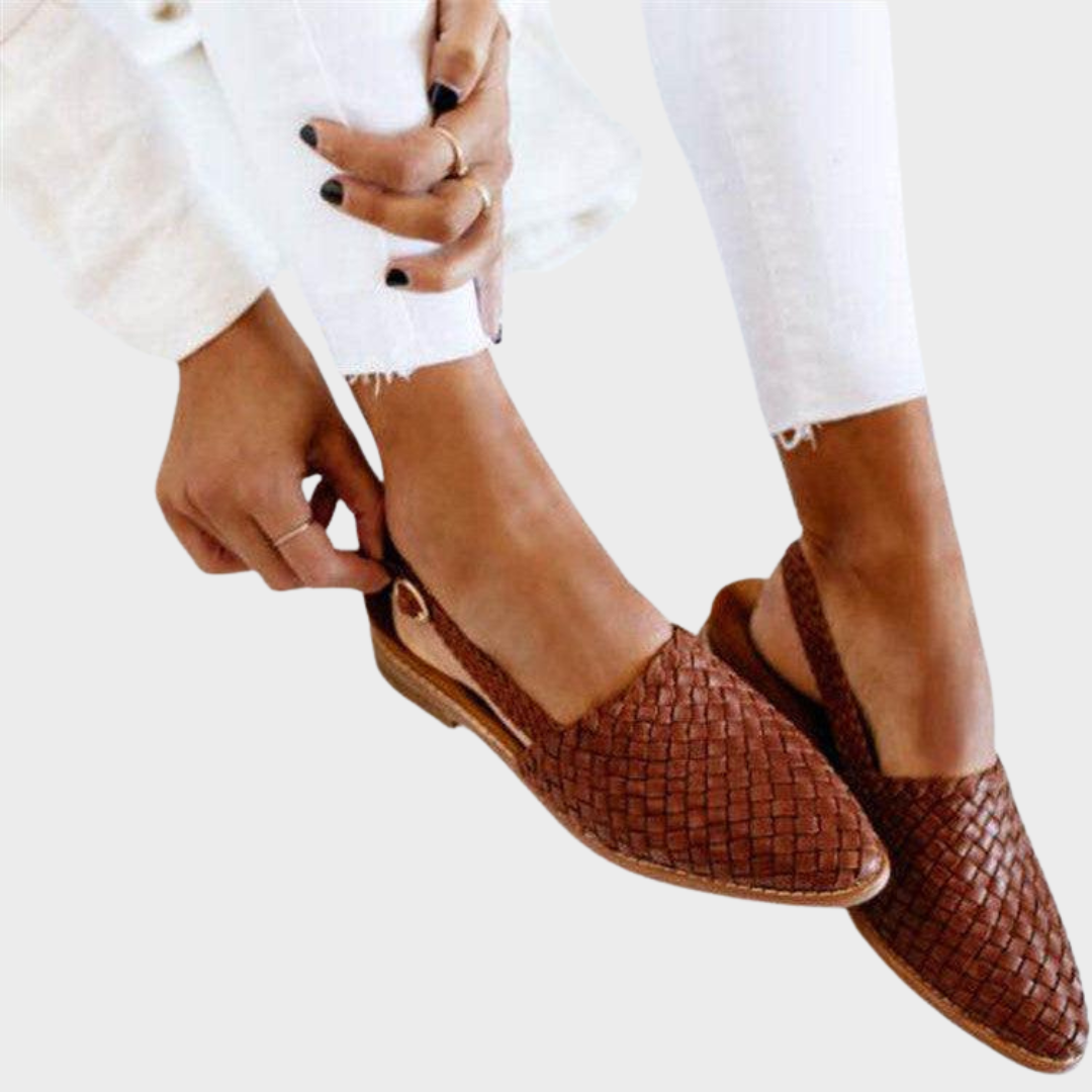 Franziska – Elegante Flecht-Slippers