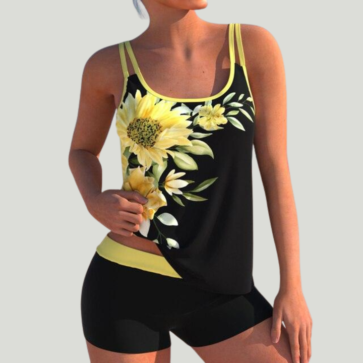 Roosmarijn - Tankini mit Shorts und Blumenprint
