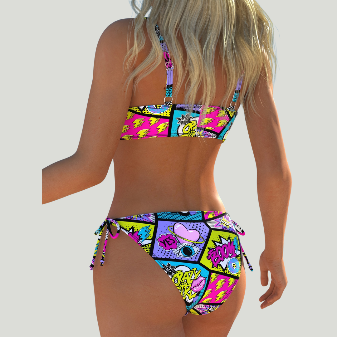 Aagt - Bikini mit Pop-Art-Print