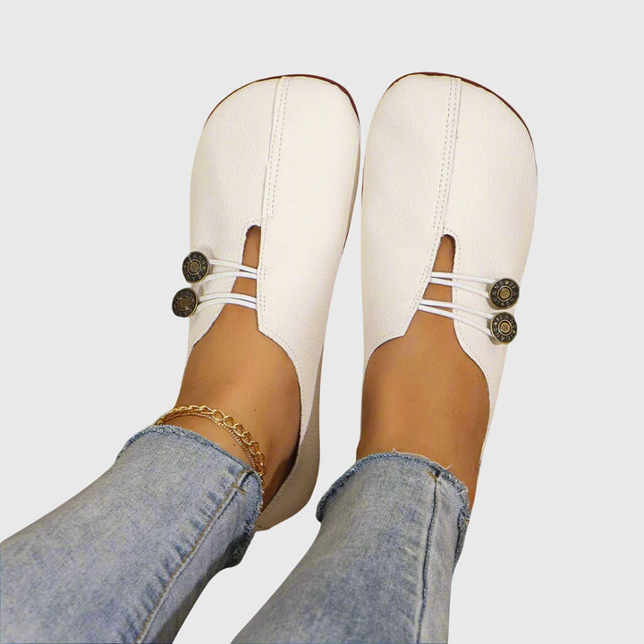 Josephine | Wildleder-Schnürstiefeletten mit Zierknöpfen für Damen