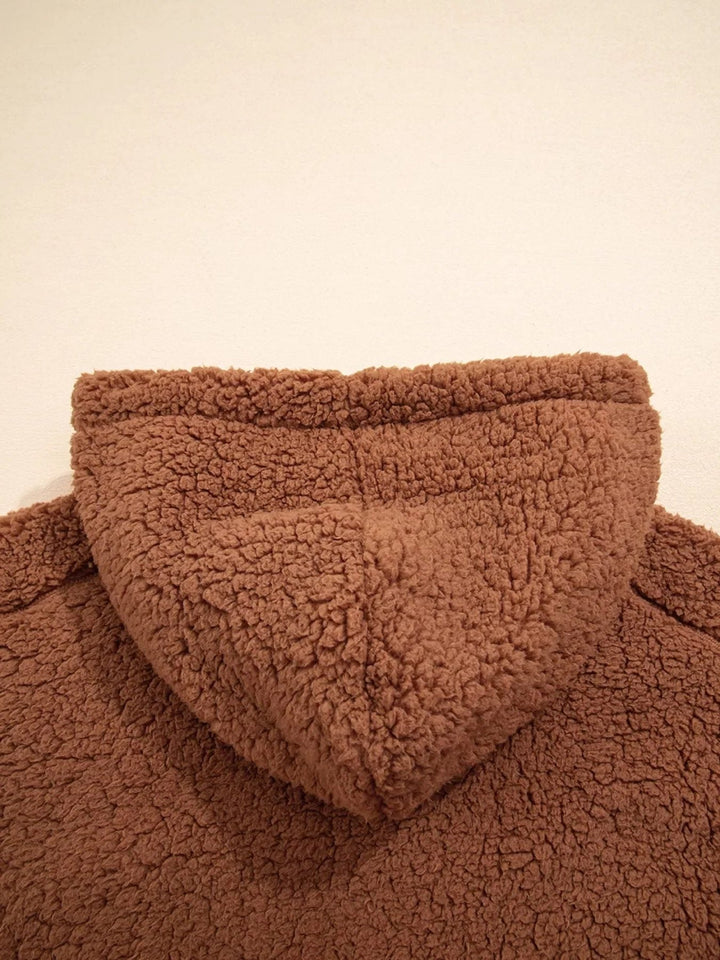 Aileen | Oversized-Teddyjacke mit Reissverschluss für Damen