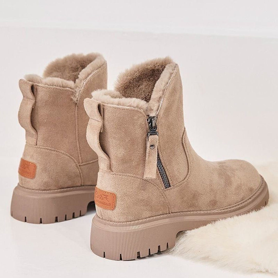 Anastacia | Wildleder-Stiefeletten mit Fleecefutter zum Hineinschlüpfen für Damen