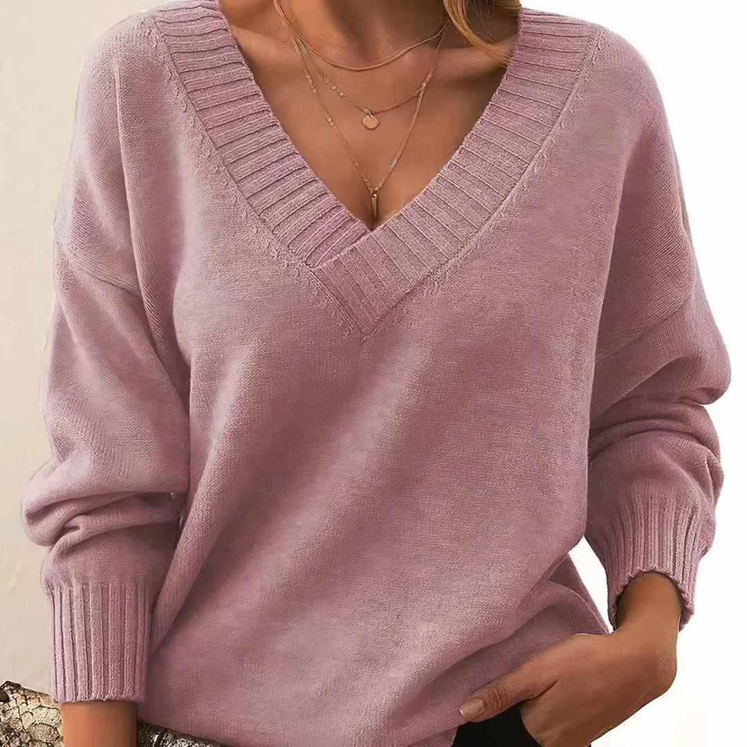 Antonella | Kaschmirpullover mit V-Ausschnitt für Damen