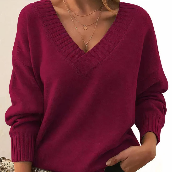 Antonella | Kaschmirpullover mit V-Ausschnitt für Damen
