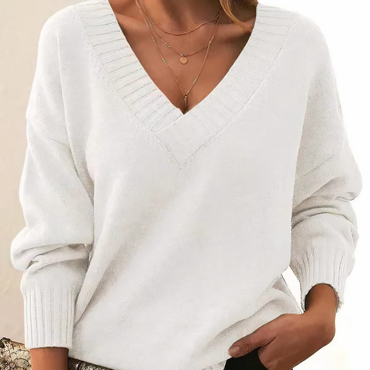 Antonella | Kaschmirpullover mit V-Ausschnitt für Damen